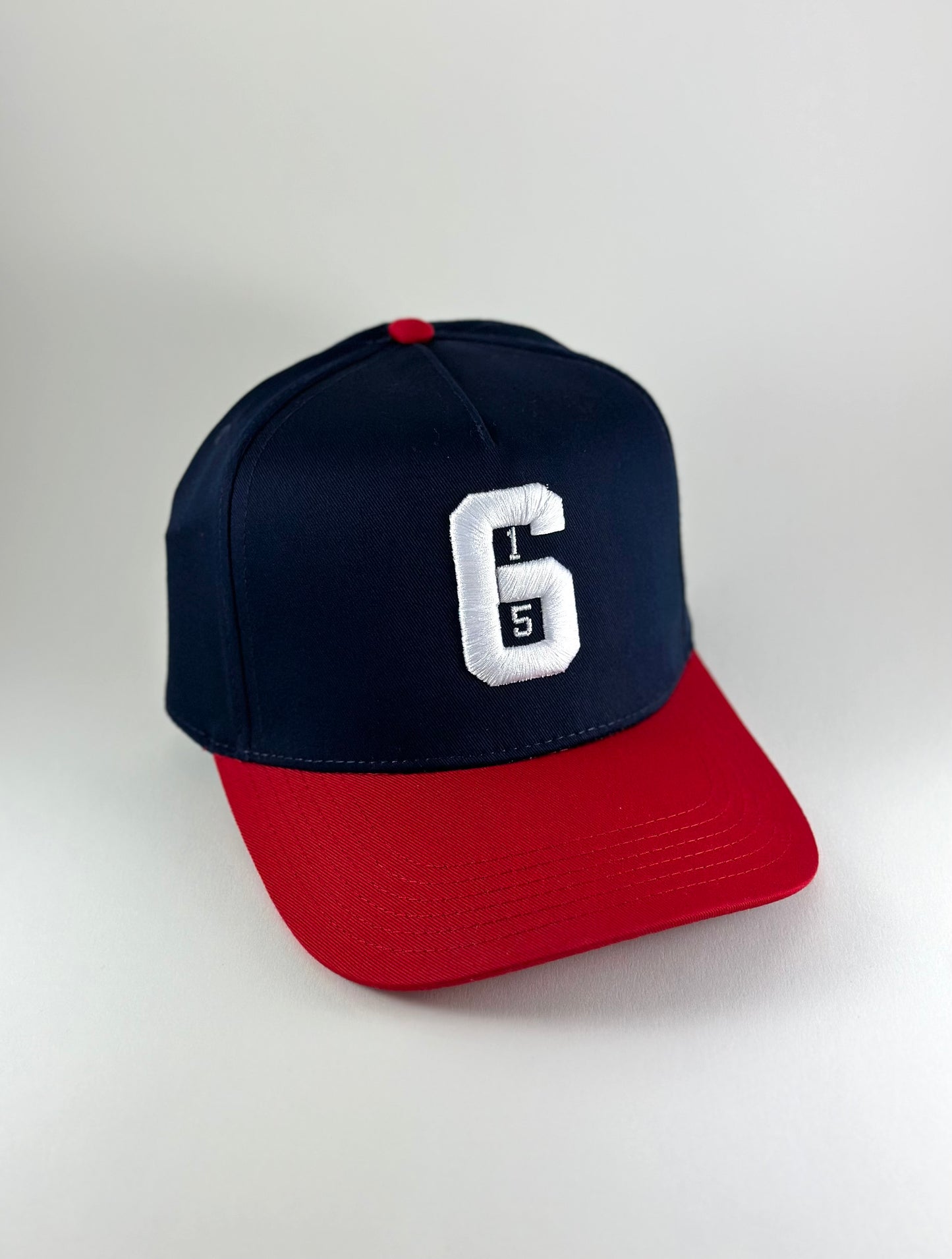 615 Red & Navy Blue Snapback Hat