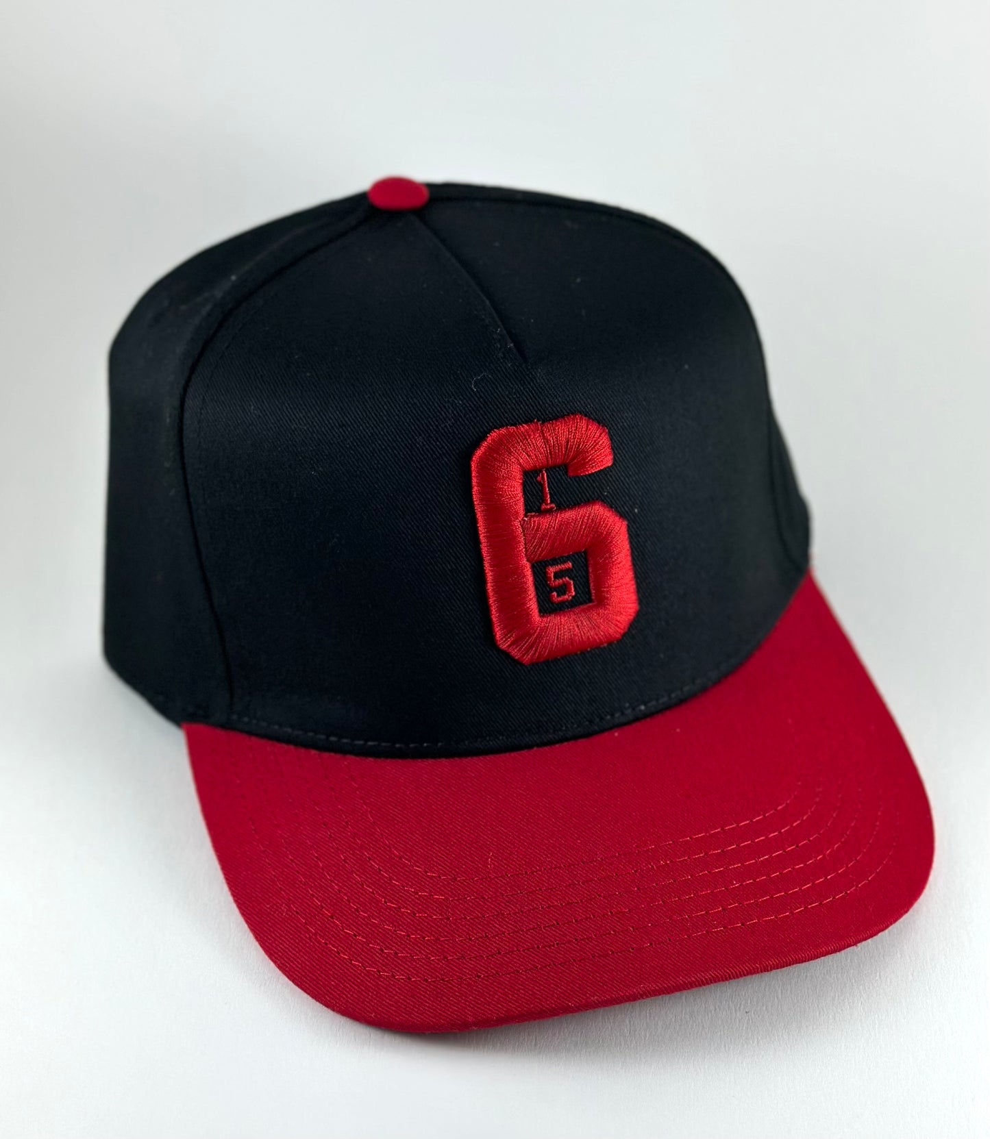 615 Red & Black Snapback Hat