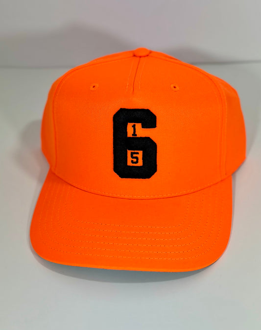 615 Orange & Black SnapBack Hat