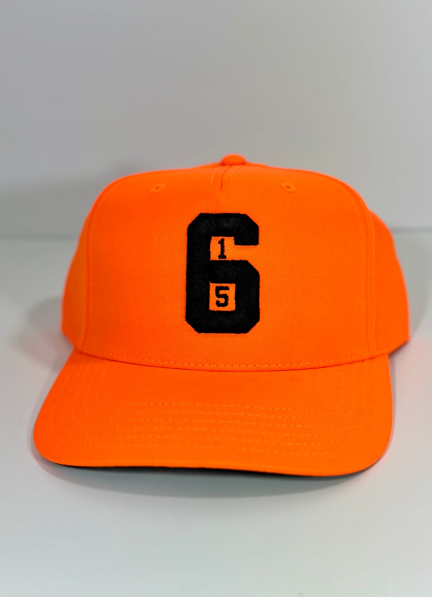 615 Orange & Black SnapBack Hat