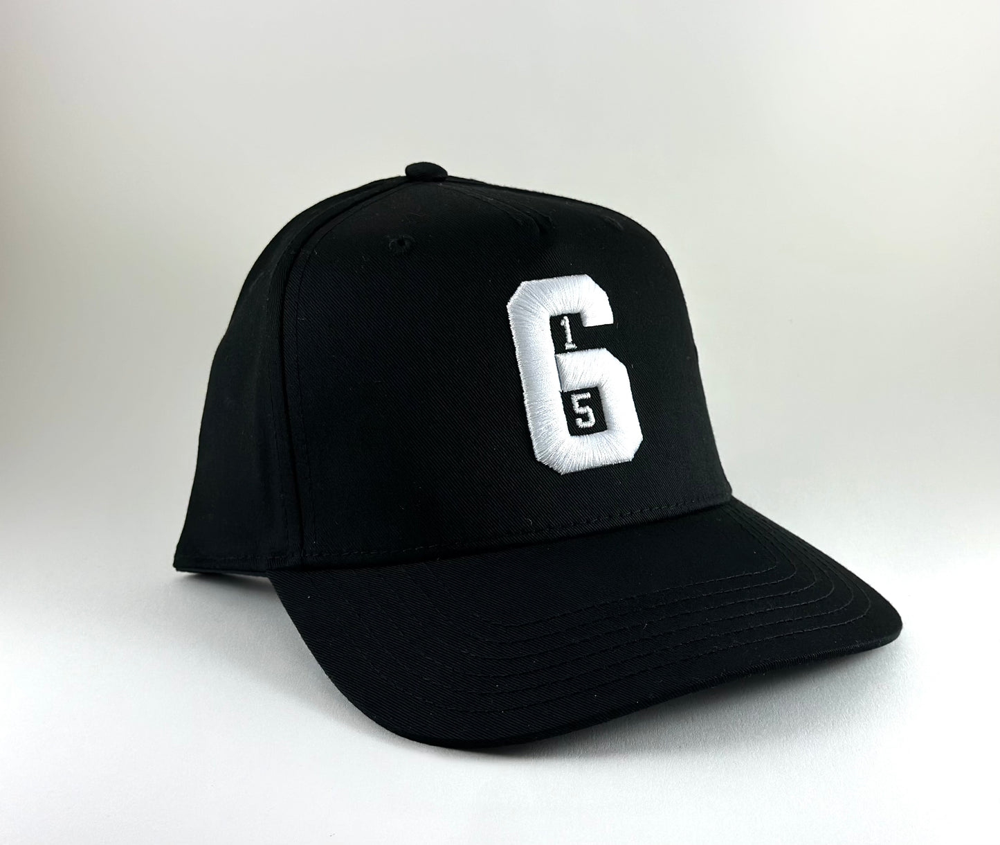 615 Black Snapback Hat