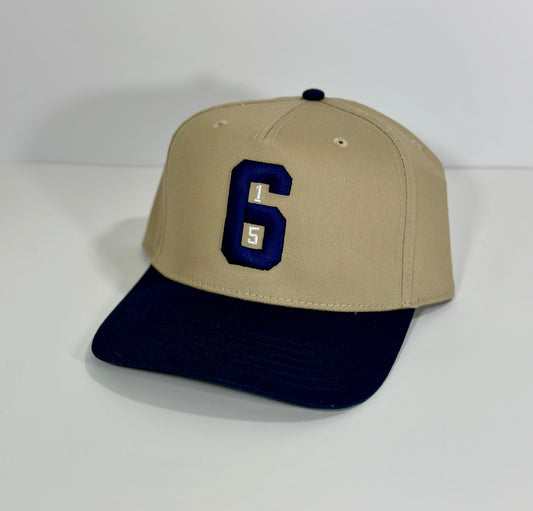 615 Khaki & Navy SnapBack Hat