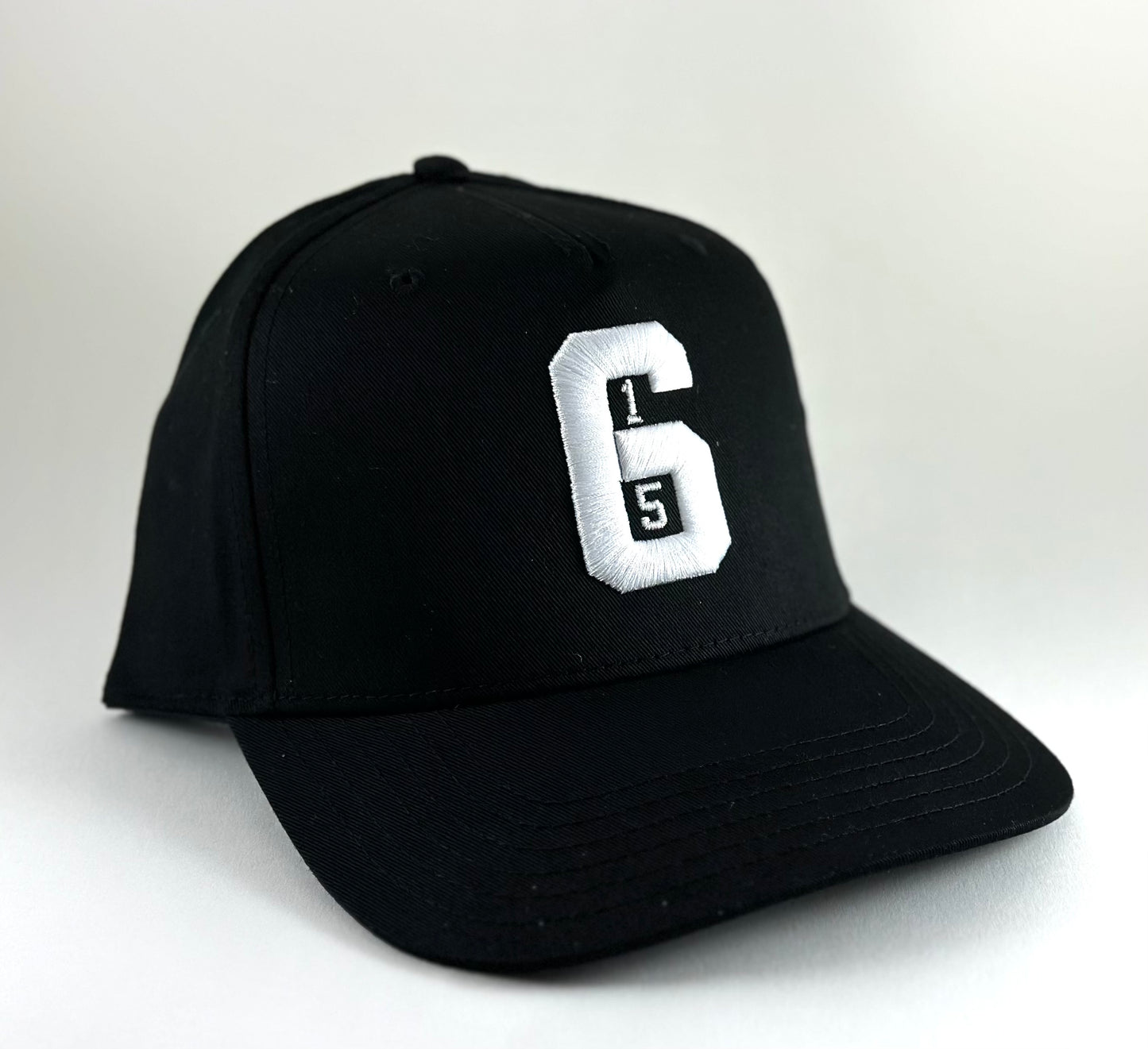 615 Black Snapback Hat