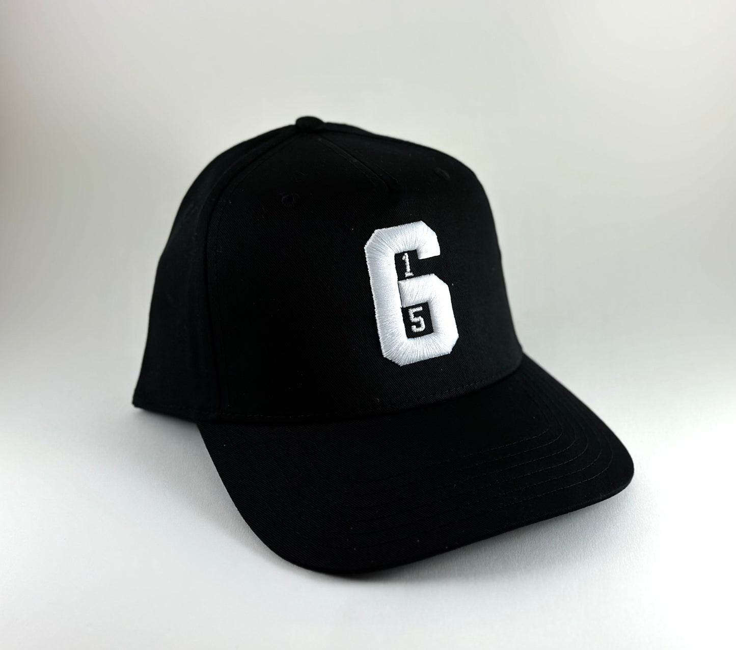 615 Black Snapback Hat