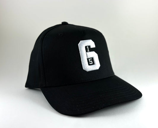 615 Black Snapback Hat