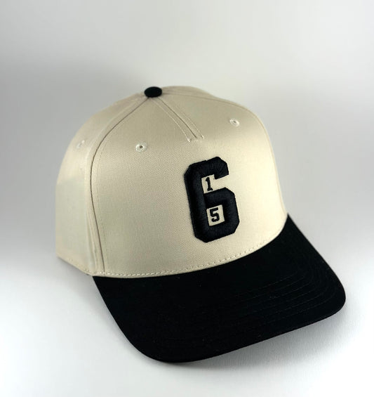 615 Natural & Black Snapback Hat