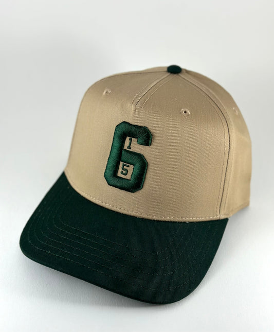 615 Khaki & Green Snapback Hat