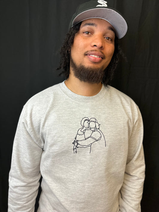 CUSTOM SWEATSHIRT PHOTO OUTLINE